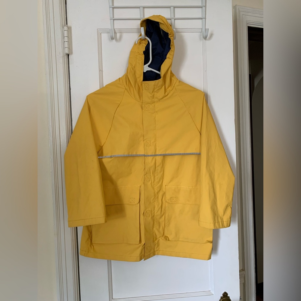 Lands End boys youth rain jacket size 7-8.